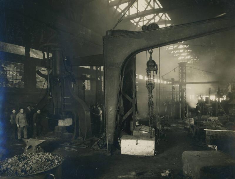 Tettoia "A" officina fabbri e maglio a vapore