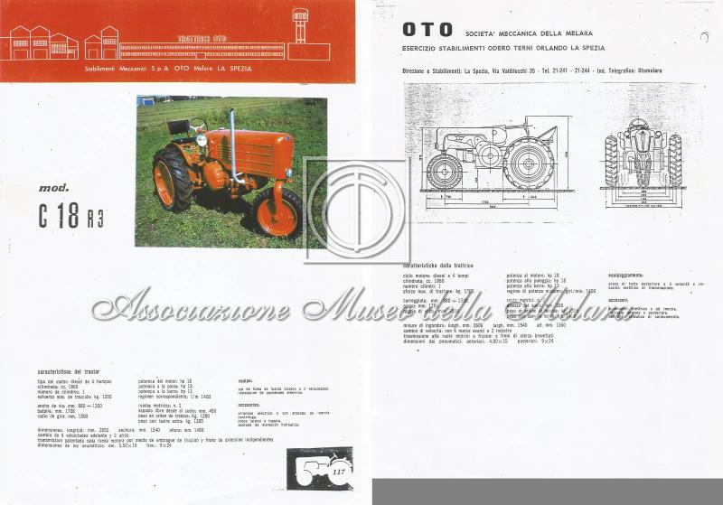 Trattore OTO C18 R3 - Scheda prodotto
