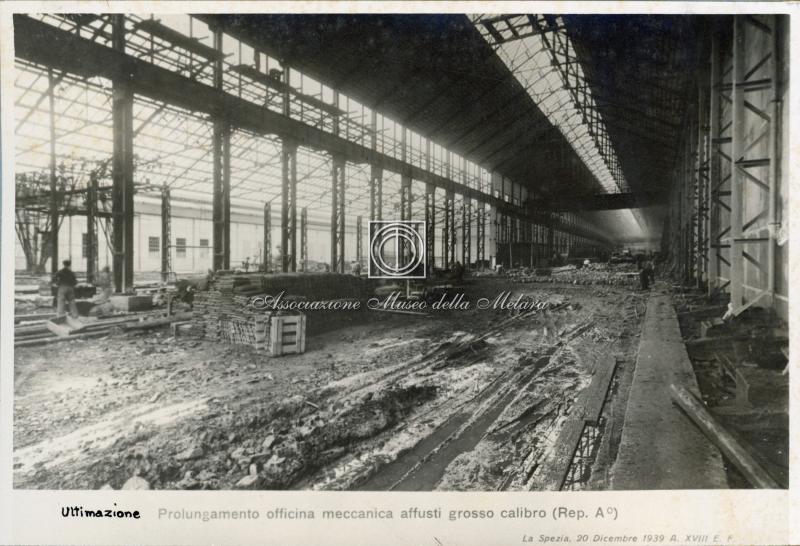 Ultimazione Prolungamento Officina meccanica affusti grosso calibro (Rep. A 0)