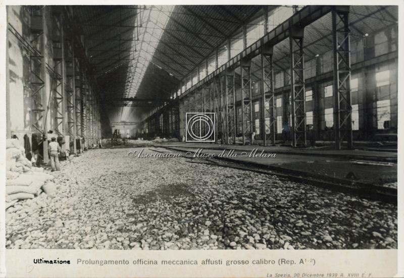 Ultimazione Prolungamento Officina meccanica affusti grosso calibro (Rep. A 1-2)