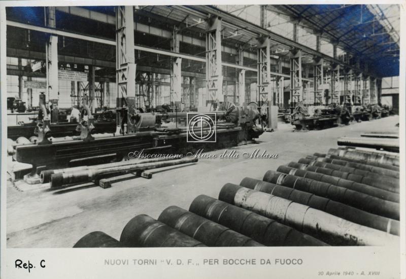 Rep C - Nuovi torni "V. D. F." per bocche da fuoco