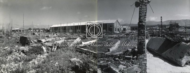 Esterno di stabilimento in ricostruzione