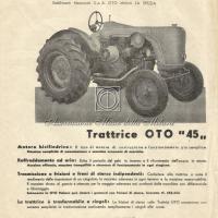 Trattrice OTO 45 - Documento pubblicitario